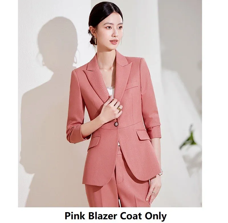 Pink Blazer Coat