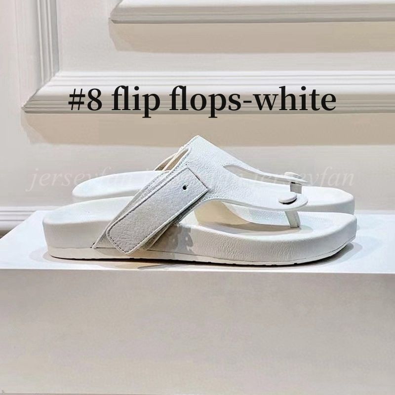 #8 flip flops-white