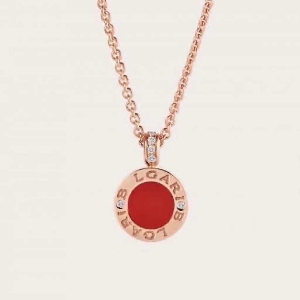 Red Chalcedony Rose Gold-925 Prata