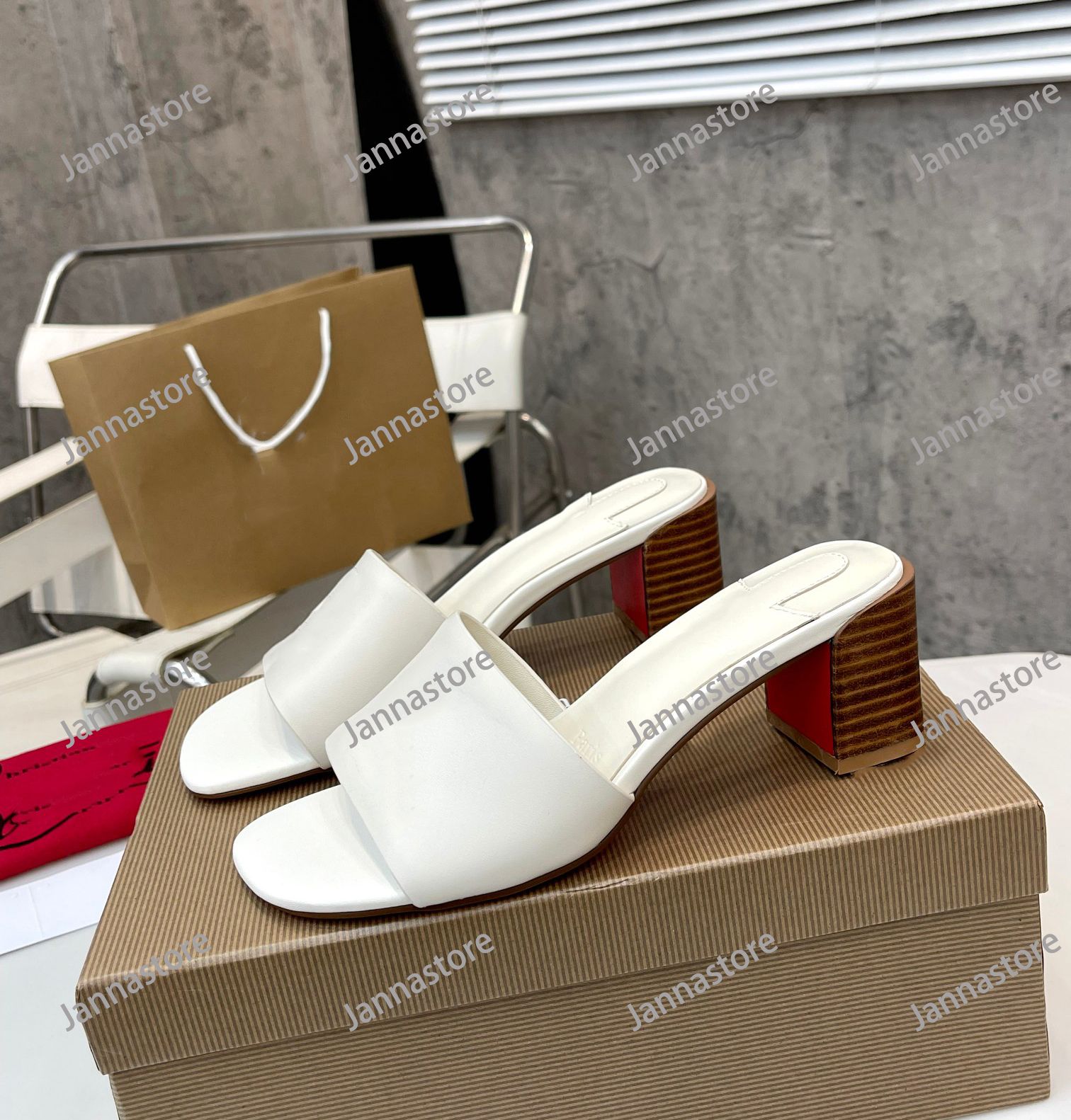 White-5.5cm Heel