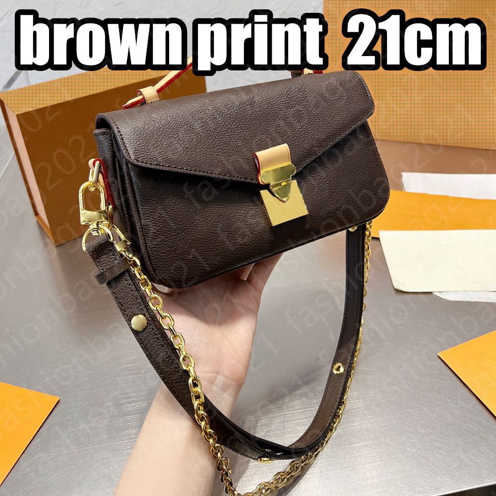 #5-21cm brown flower two straps