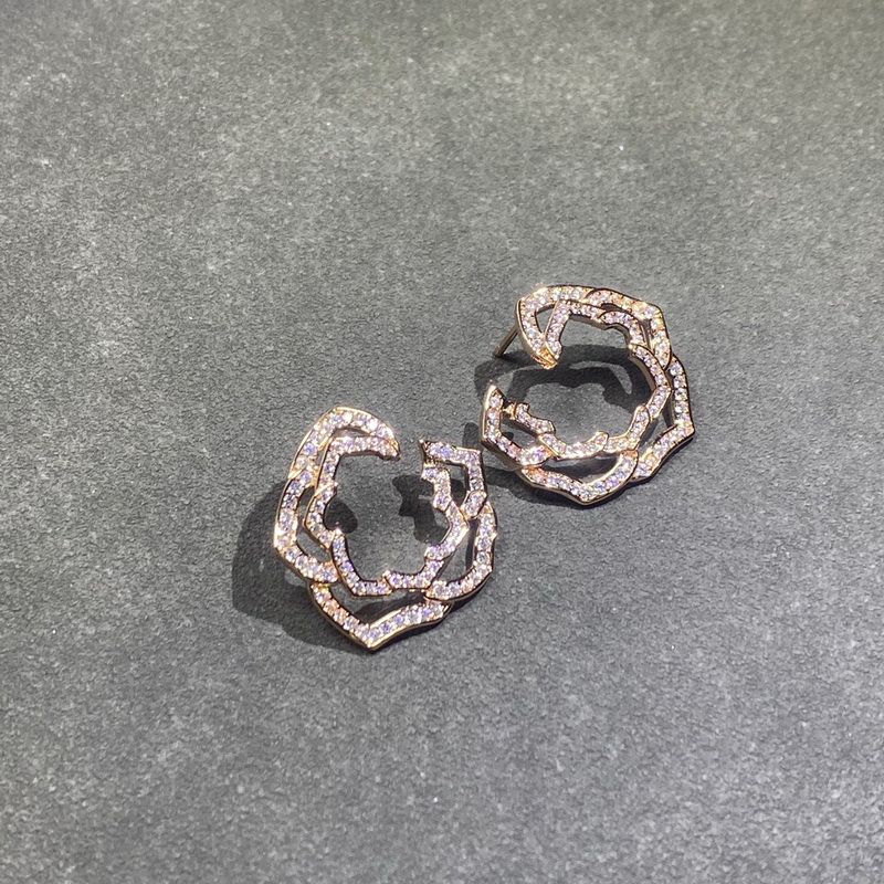 Boucles d'oreilles / rose 1