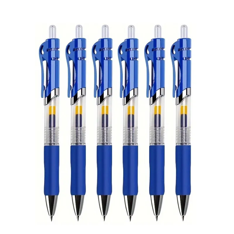 6 blauwe pen