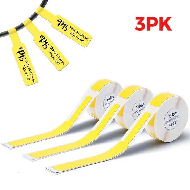 3 pk kabel geel