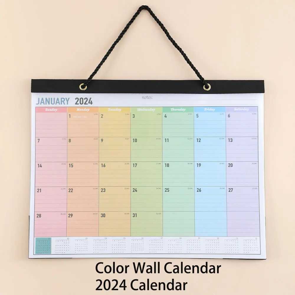 Calendrier mural couleur