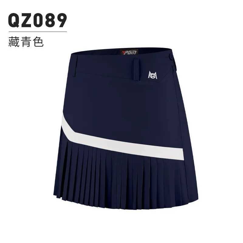 Qz089navy Blue Skirt