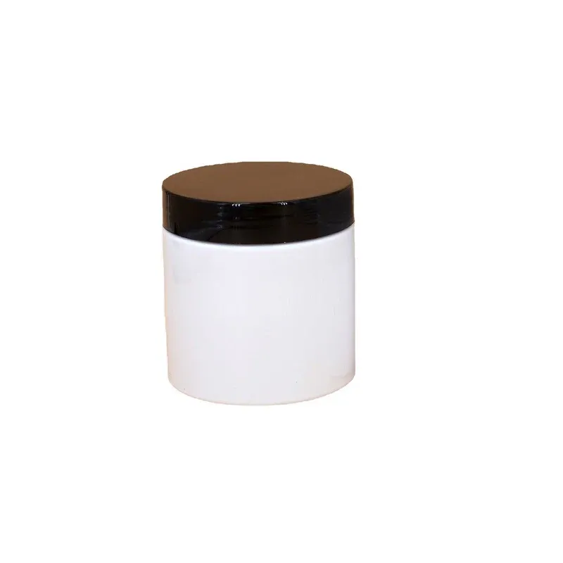 White Jar Black Deckel