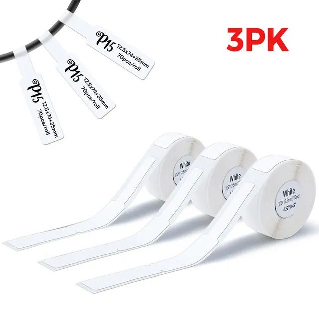 3 pk kabel wit