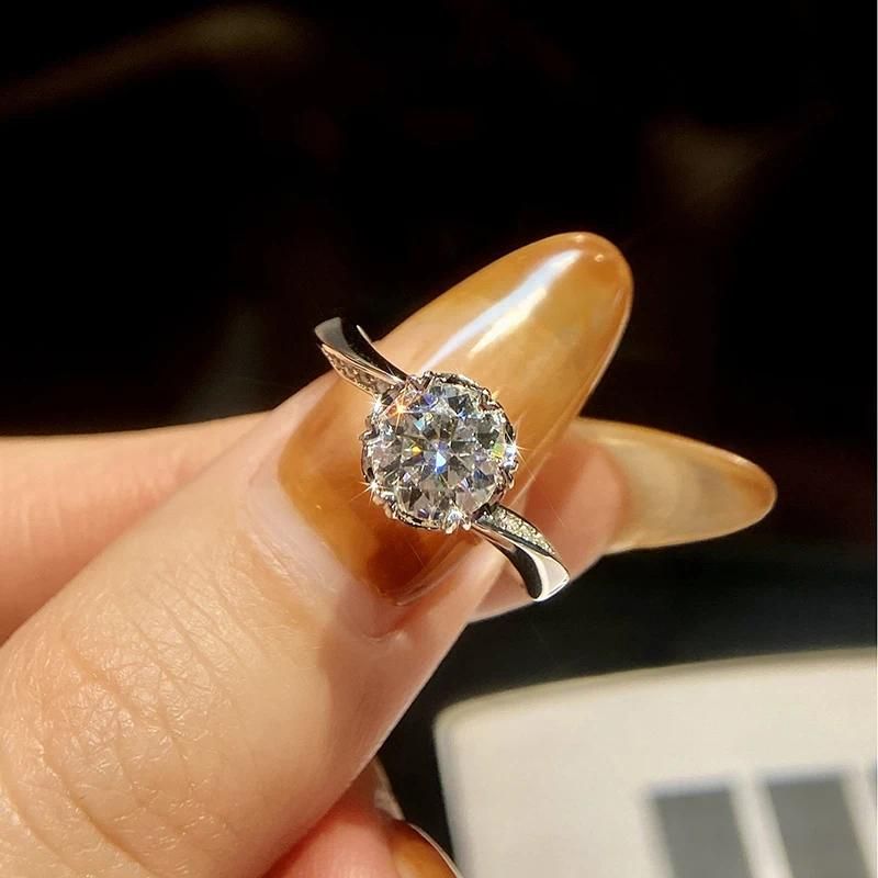 Argent 1 carat Moissanite