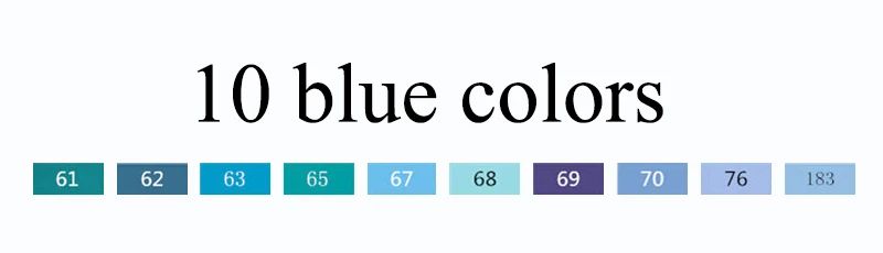 10 blue colors