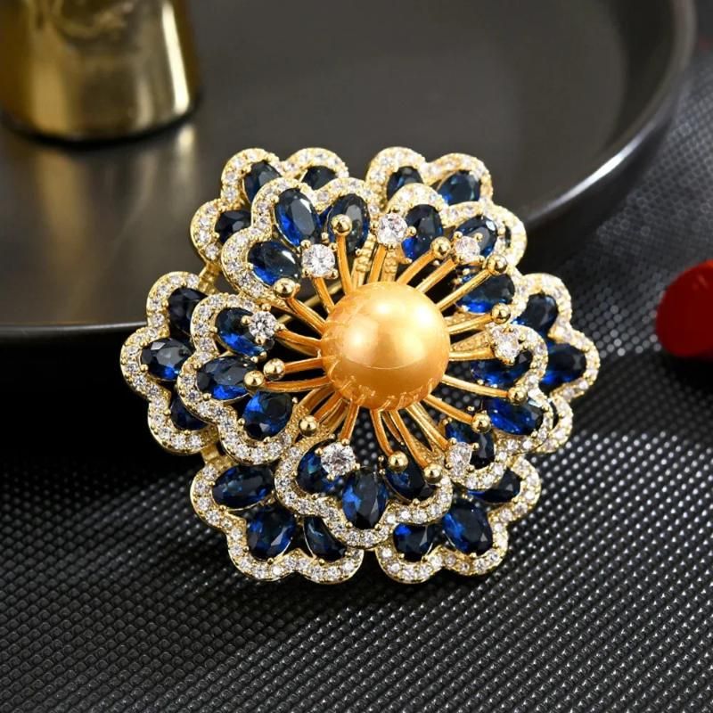 perles d'or bleu