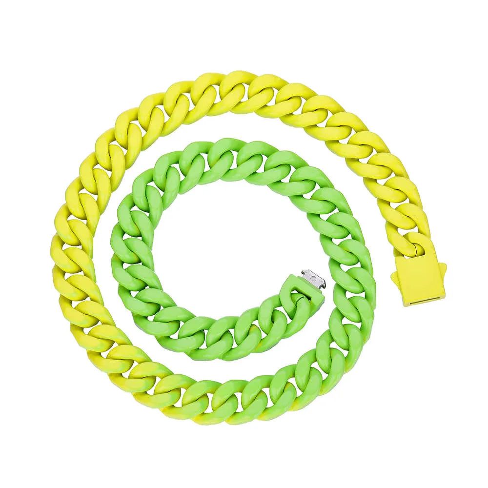 Bracciale verde giallo fluorescente