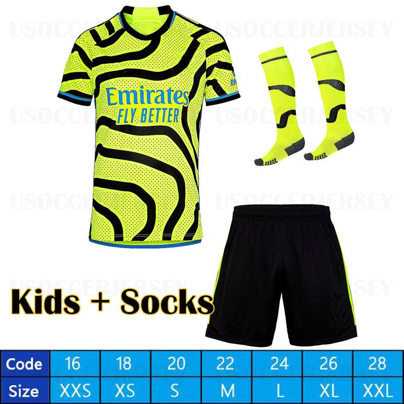 23 24 away kids socks