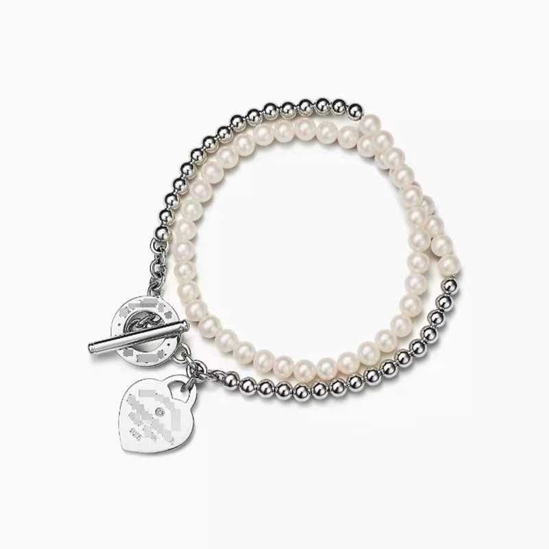 Bracciale a doppia strato 17 cm-925 argento