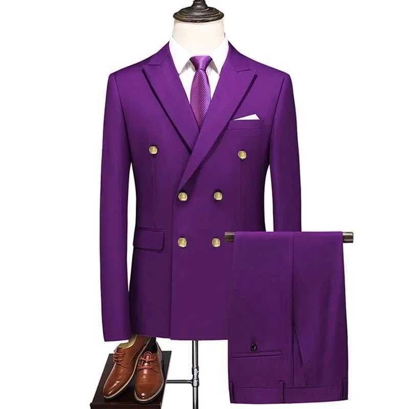 Purple Suit Pants