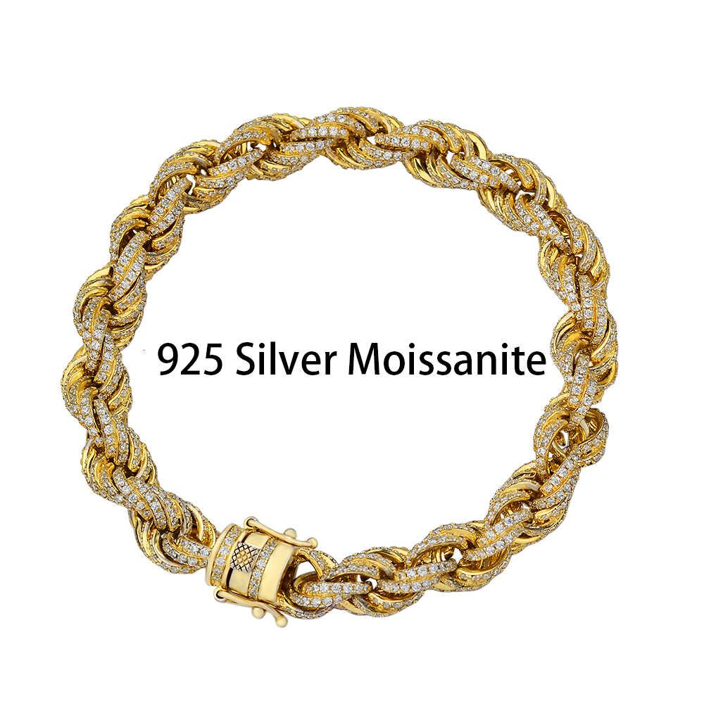 925 Silver med Moissanite-6,5 tum