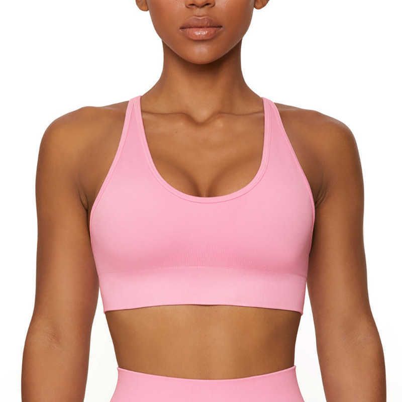 Pink Vneck Bra