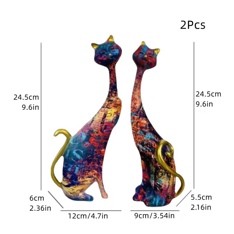 Couleur: Cat de peinture à l'huile 2pc