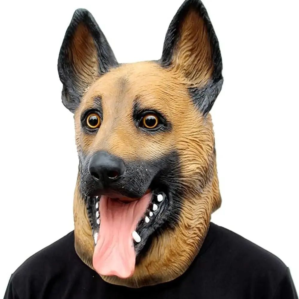 Couleur: masque de tête de chien