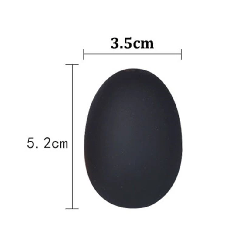 3,5 cm schwarzes Ei