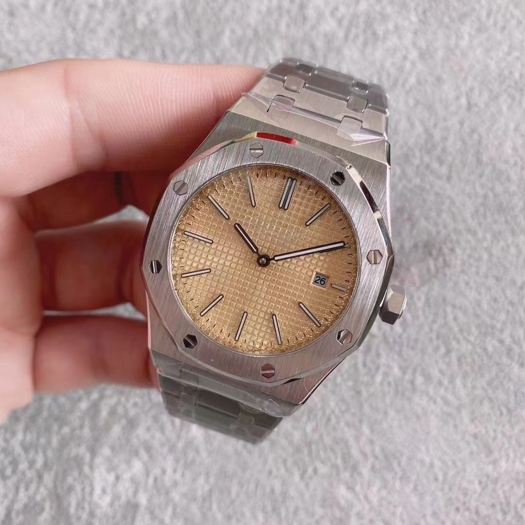 Steel Case Gold Dial