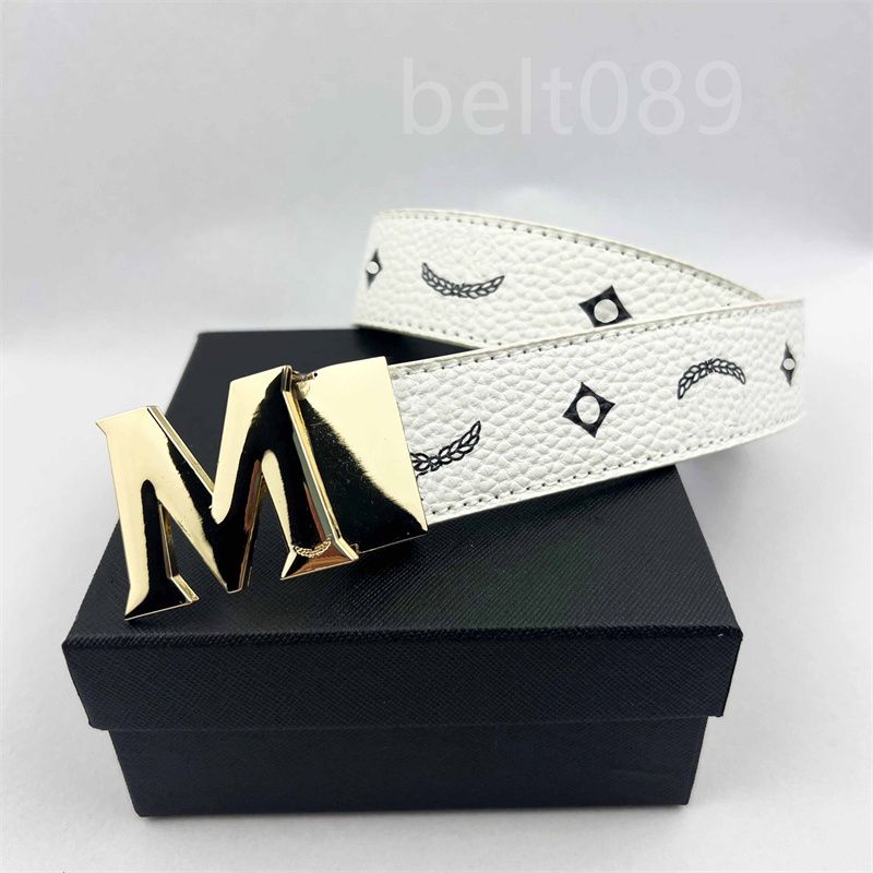 #9 White + gold buckle