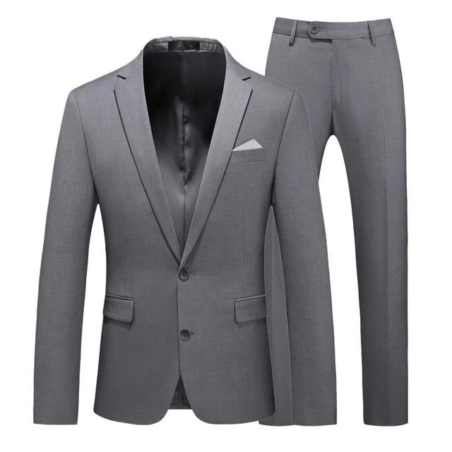 2 Button Gray