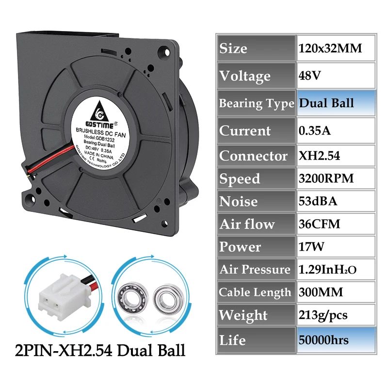 Couleur: 48V Dual Ball 2pin