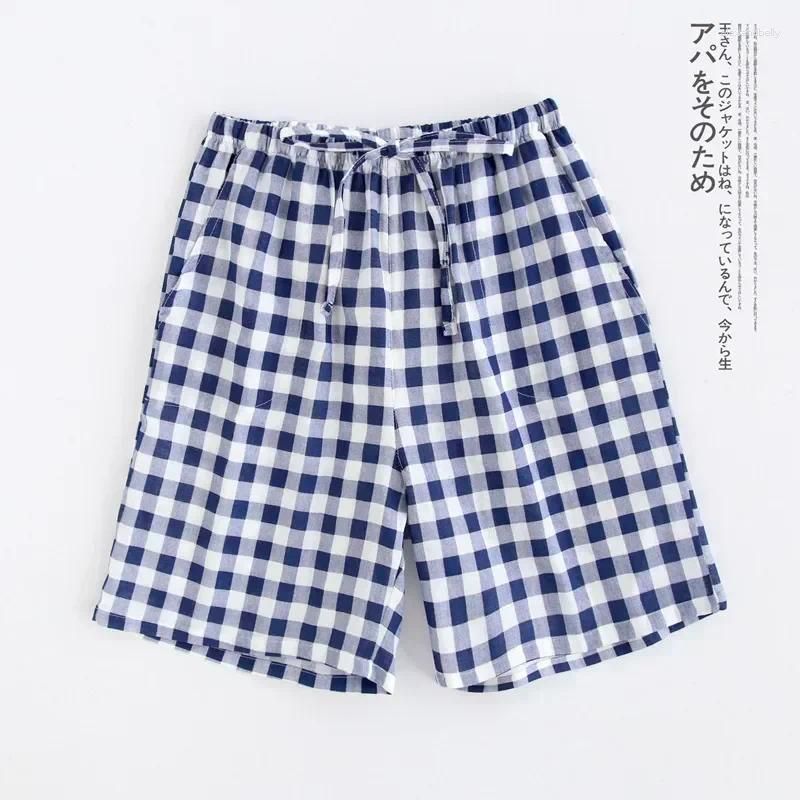 Mens blue grid