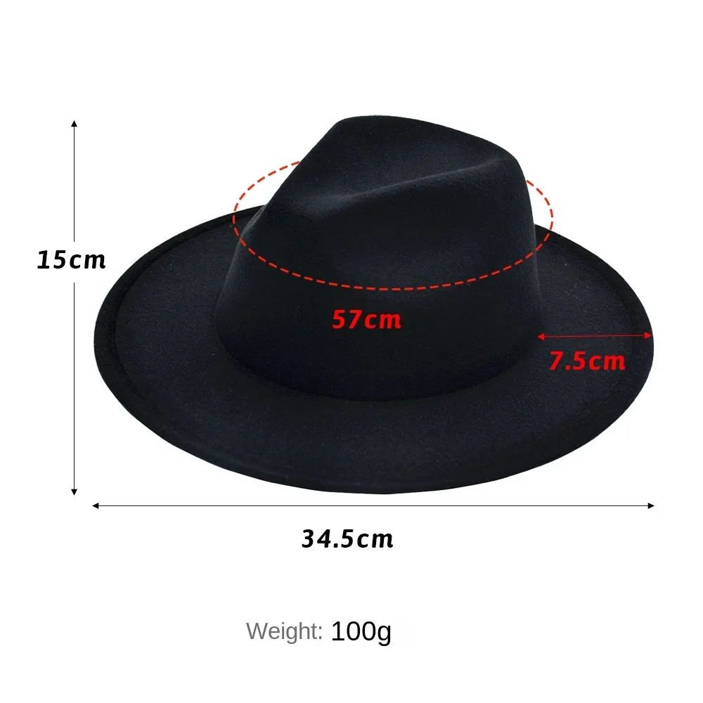 Cor: chapéu preto