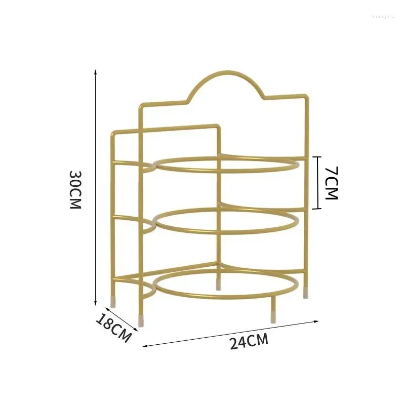 24x18x30cm 3-tier Gold