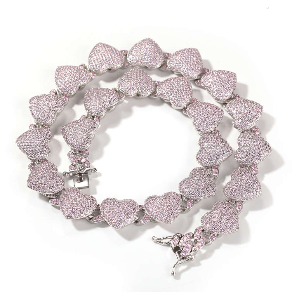 Bracelet argenté Pink-7inch