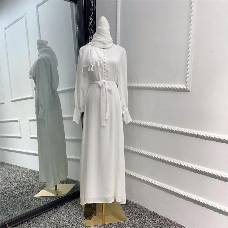 Vestido de cachecol branco 2xl