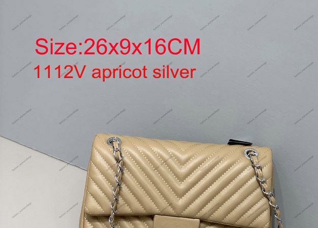 1112 26CM V apricot&silver
