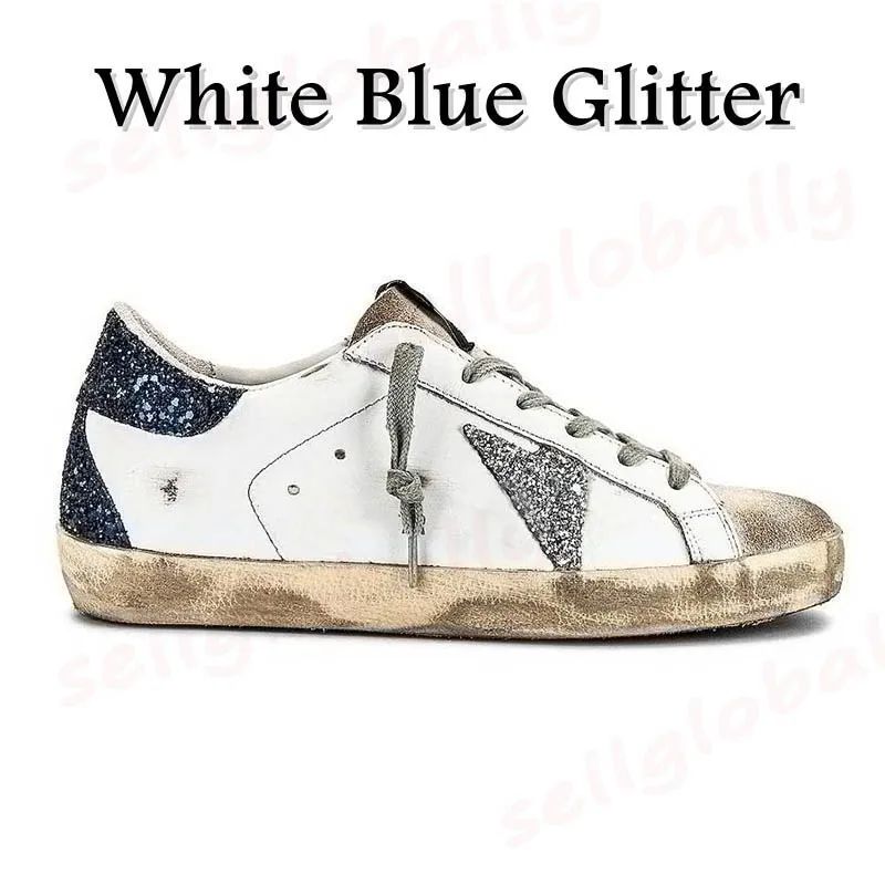 A28 White Blue Glitter