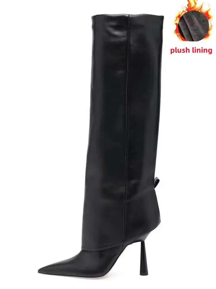 Black plush lining