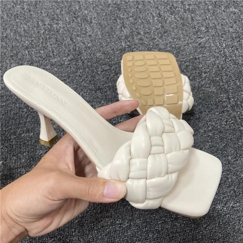 7cm Heels White