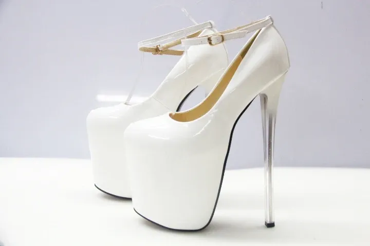 White 16cm Heel