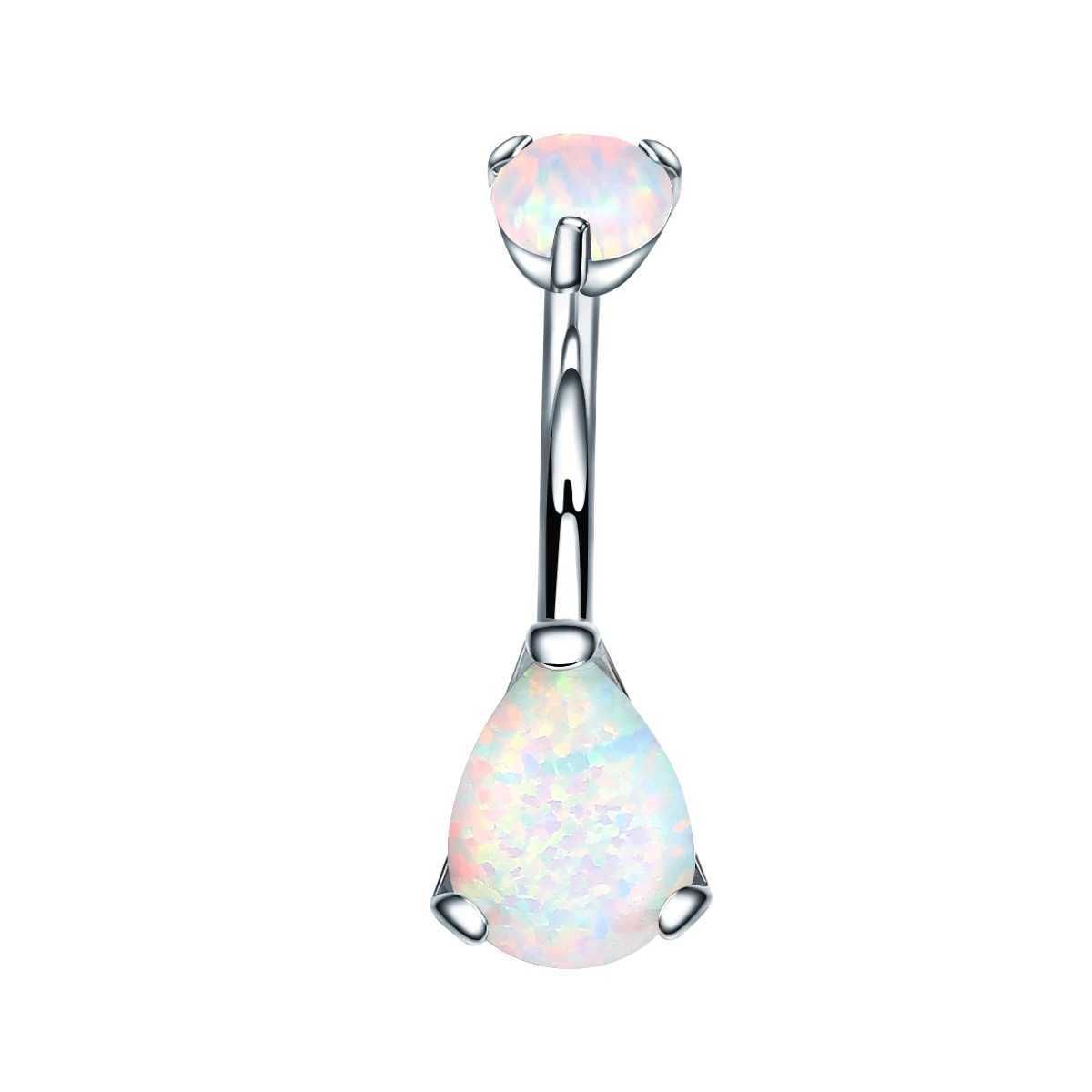 Traanvormige witte opaal