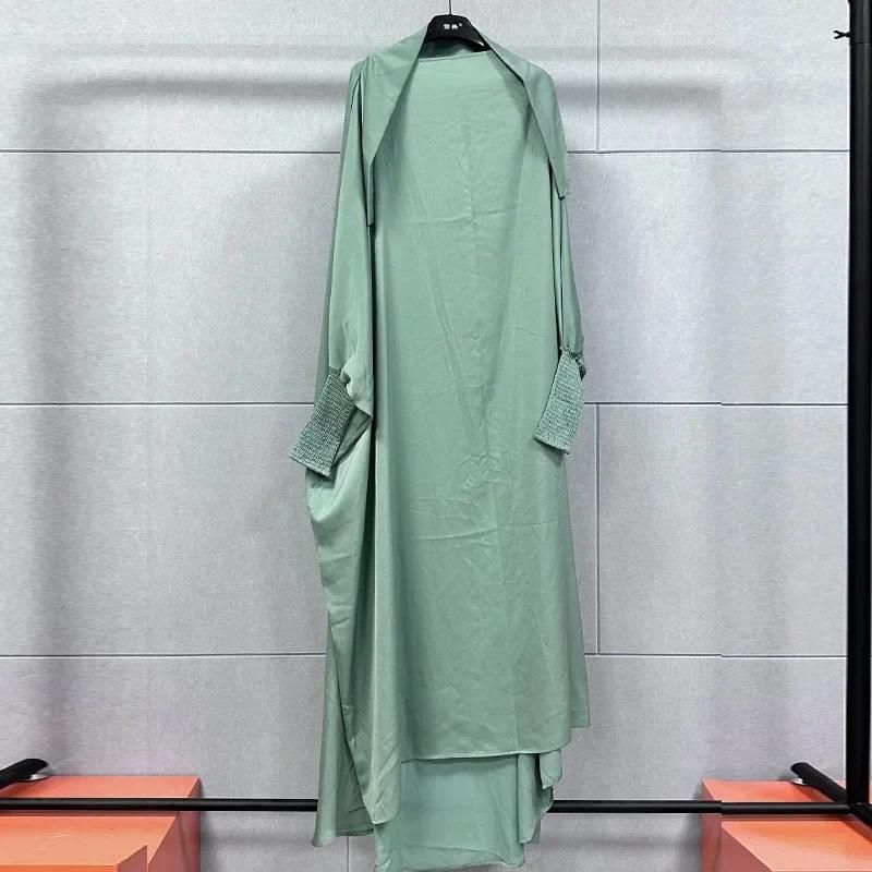 Jilbab vert à la menthe taille unique