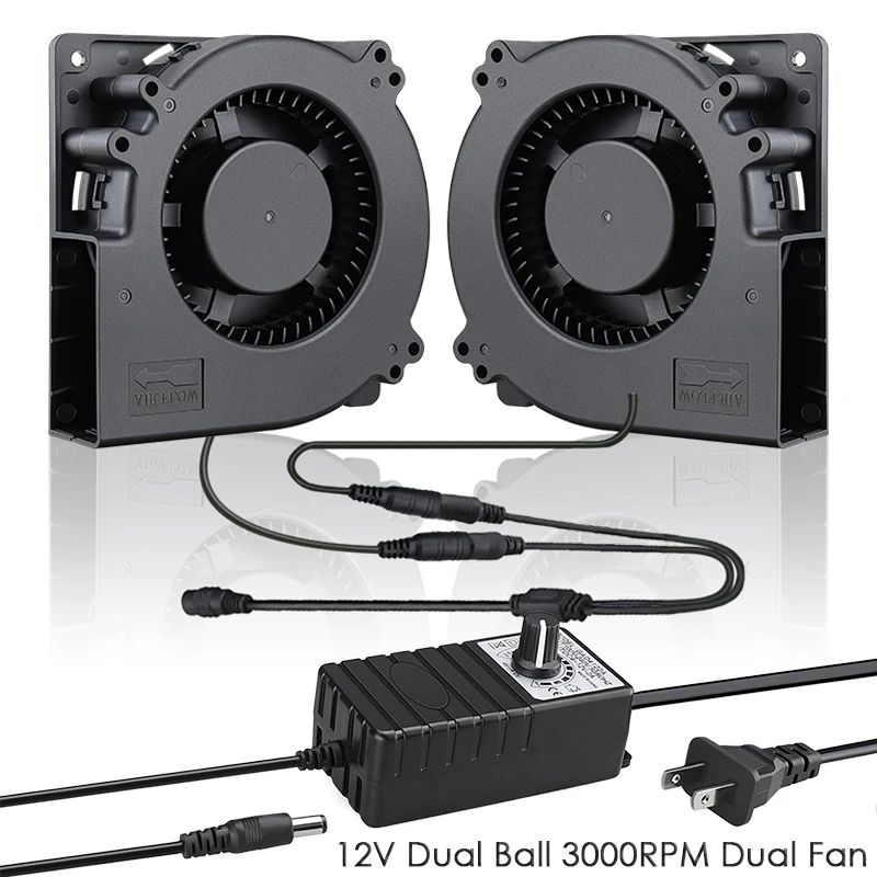 Color:Dual Fan w Adapter