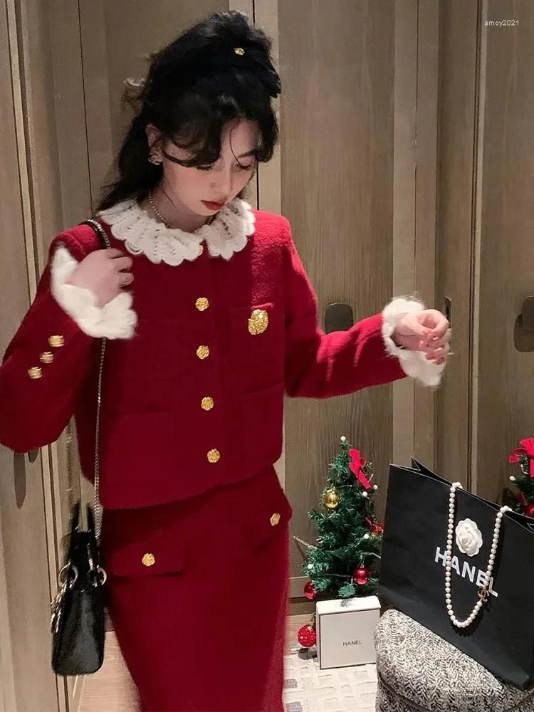 Red suit