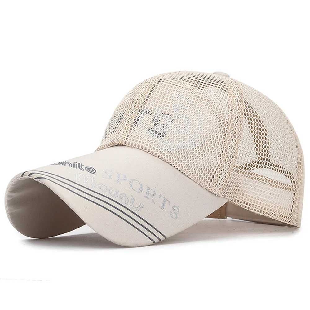 Beige Mesh Cap