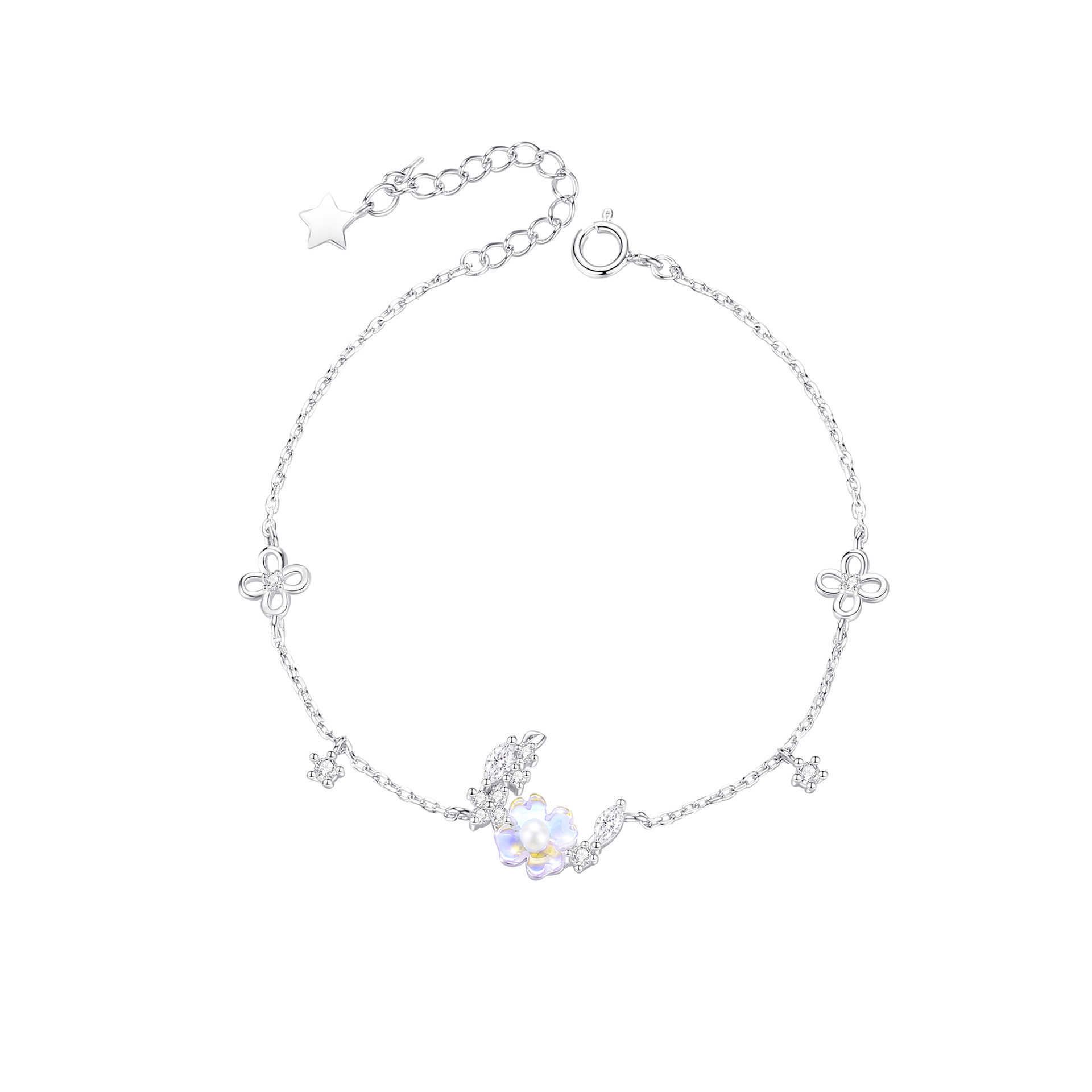 W701 Lucky Moonlight Bracelet-925 Silver