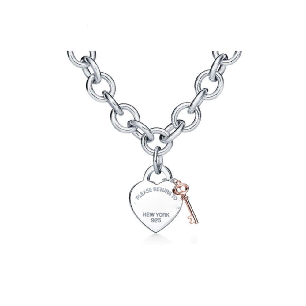 Lobster Clasp Heart Shaped Rose Gold K