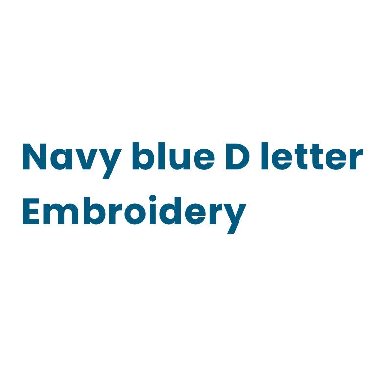 Dark blue D letter