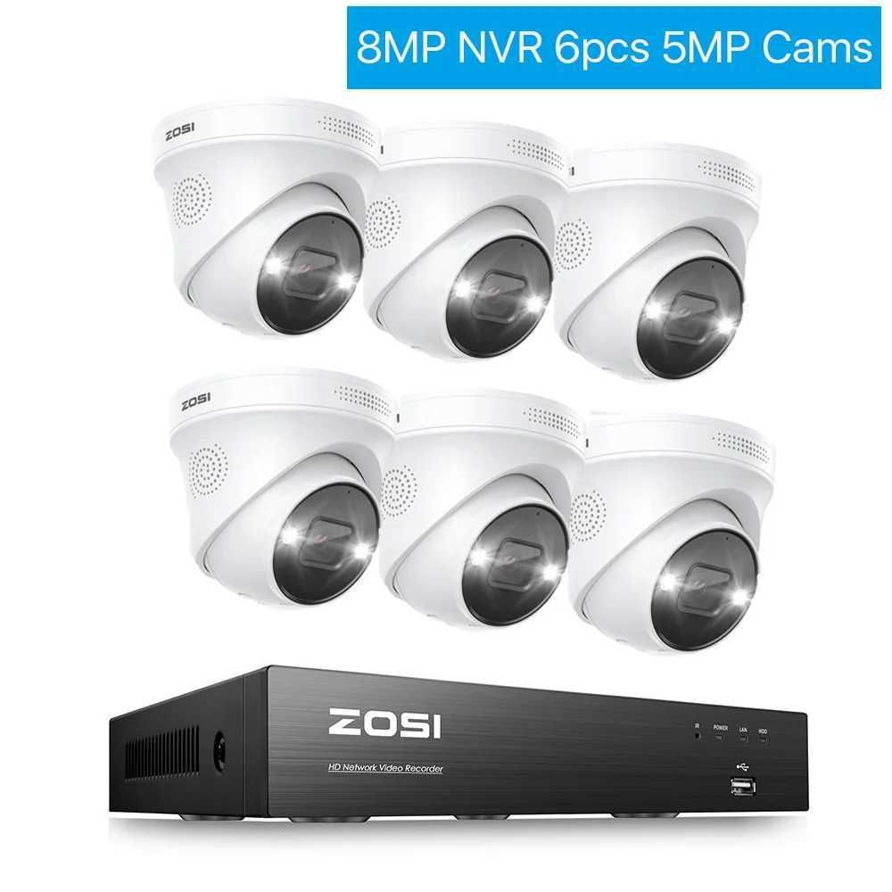 4K NVR 6PCS 5MP CAMERE-NO、