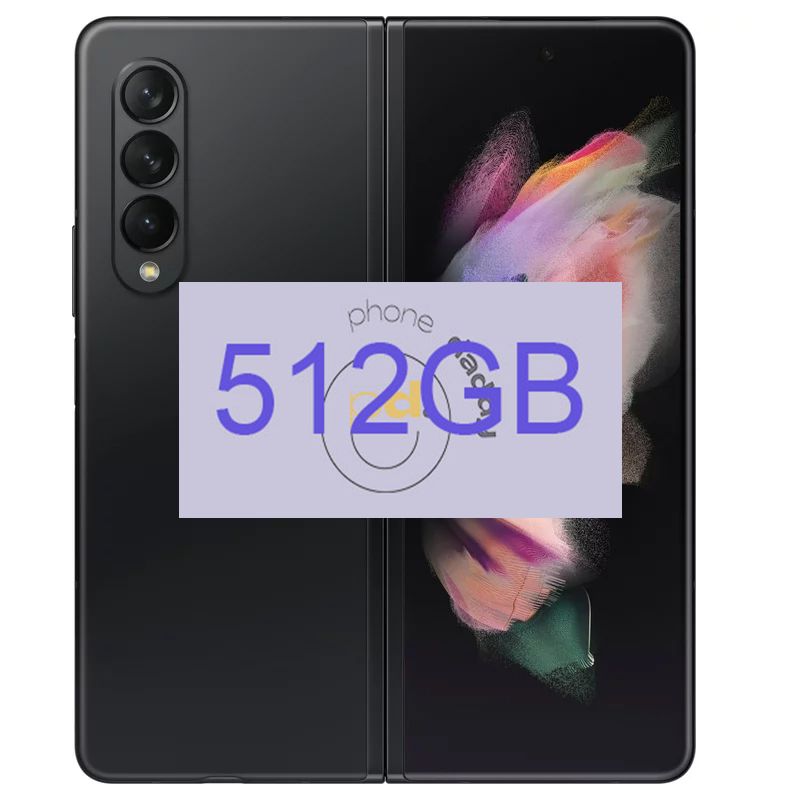 Black Samsung Z Fold 3 512 GB