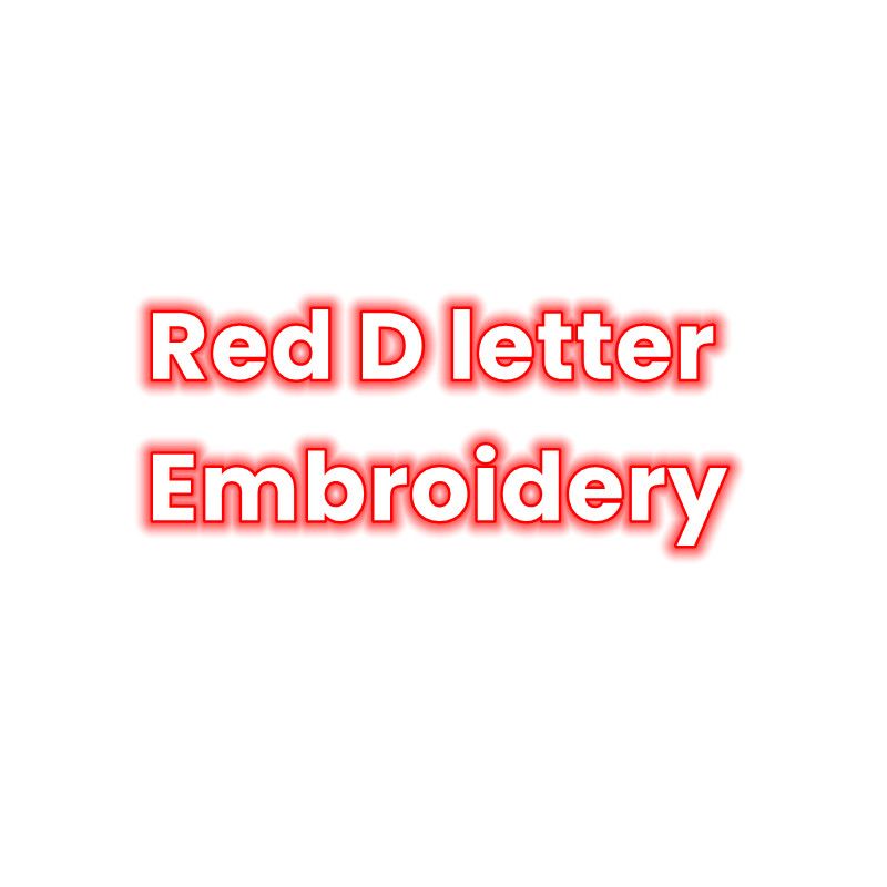 Red D letter