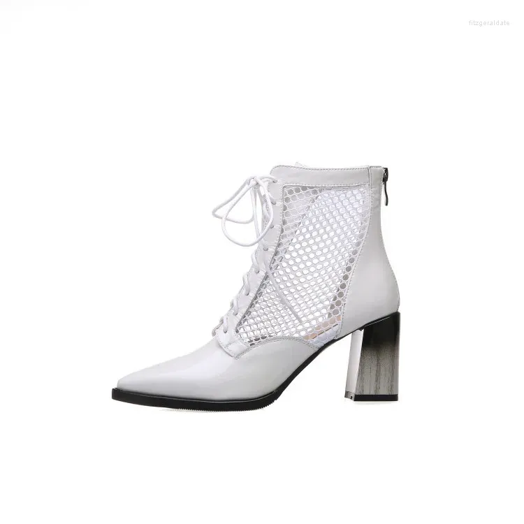 White Ankle Boots